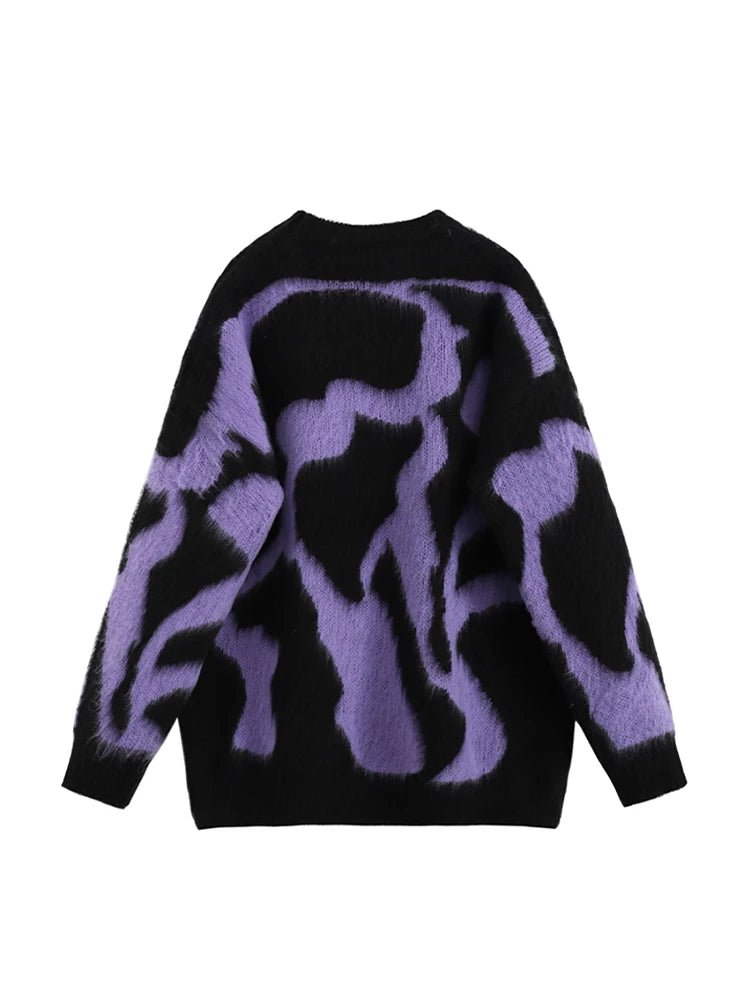 Abstract Dream Oversized Sweater - Y2K Aesthetic 2000s Fashion Essential