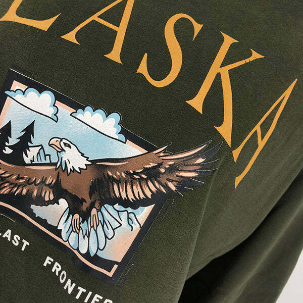 Alaska Print Sweatshirt - Y2K Fashion Essential for 2000s Style Lovers