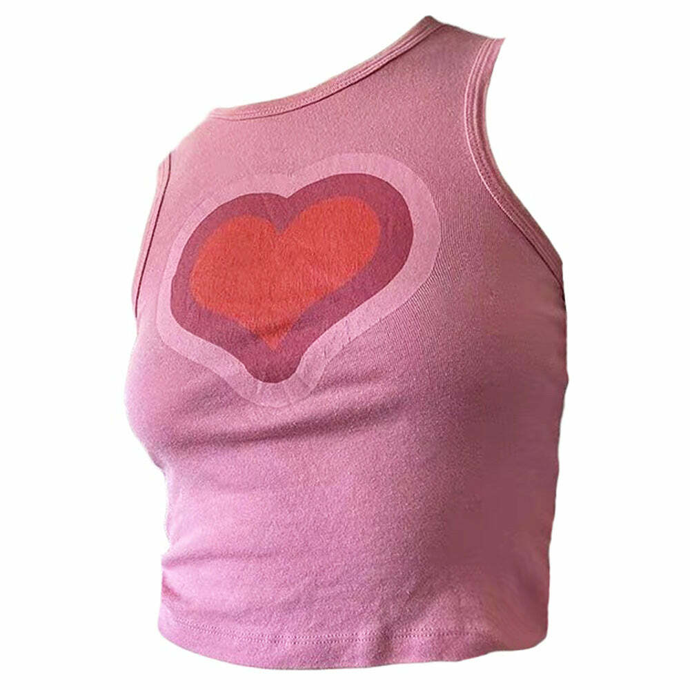 All You Need Is Love Y2K Tank Top - Embrace 2000s Fashion Aesthetic