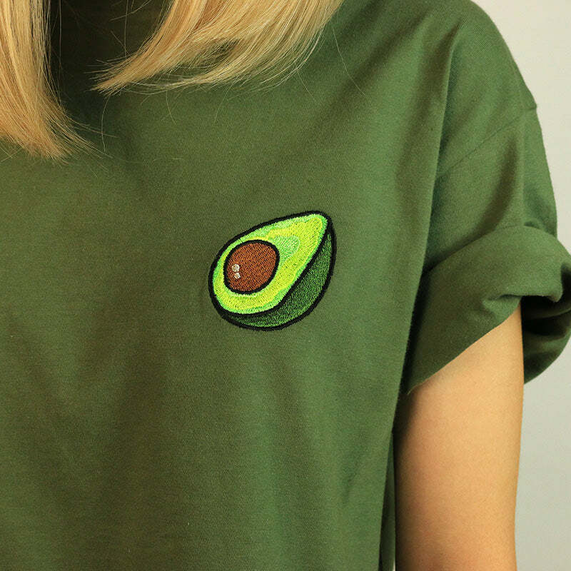 Antisocial Avocado T-Shirt - Y2K Aesthetic 2000s Fashion Statement