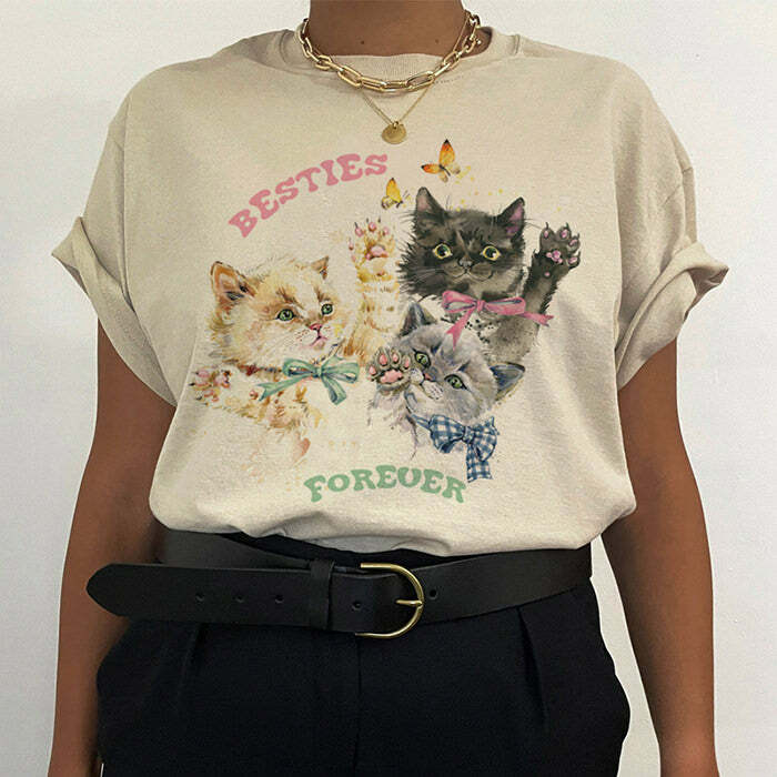 Besties Forever T-Shirt - Y2K Fashion Essential for Trendy Outfits