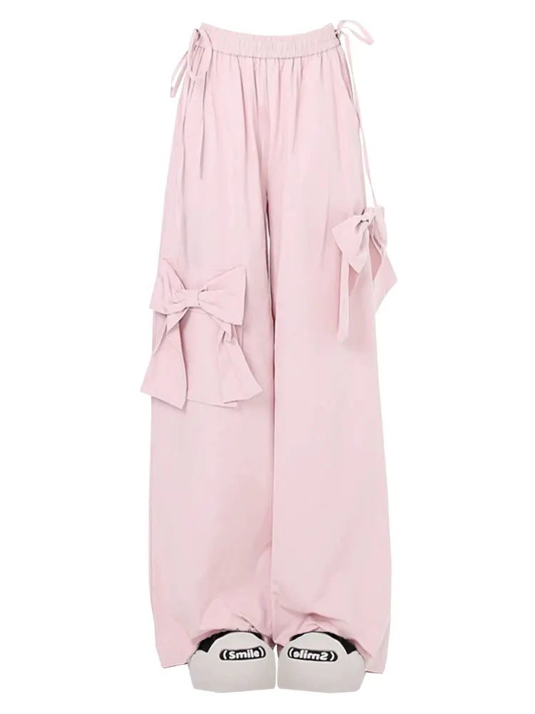 Bubblegum Bow Lounge Pants - Y2K Fashion Inspired 2000s Style Comfort