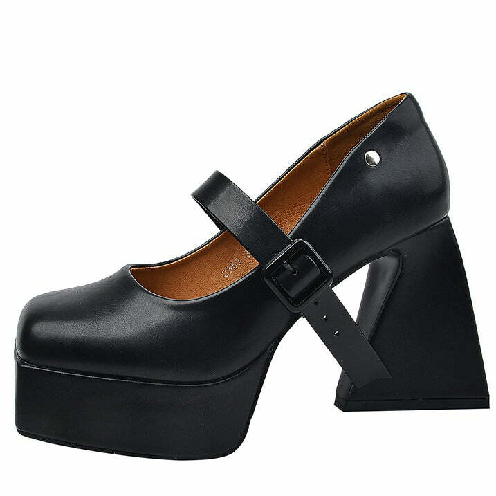 Campus Queen Platform Mary Janes - Y2K Fashion Must-Have Shoes