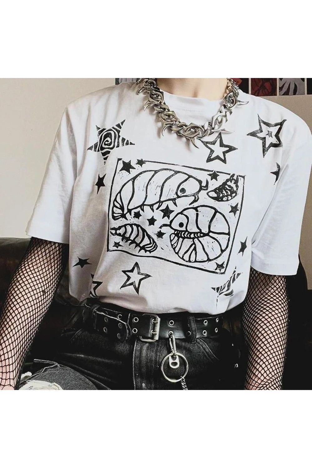 Celestial Creatures Y2K Graphic T-Shirt - 2000s Fashion Aesthetic