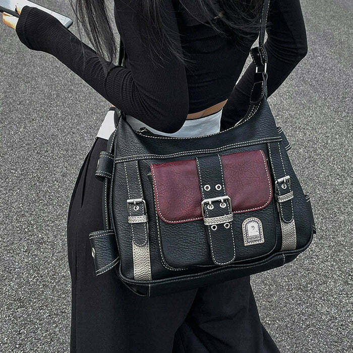 Check Yourself Y2K Fashion Shoulder Bag - Trendy 2000s Style Accessory