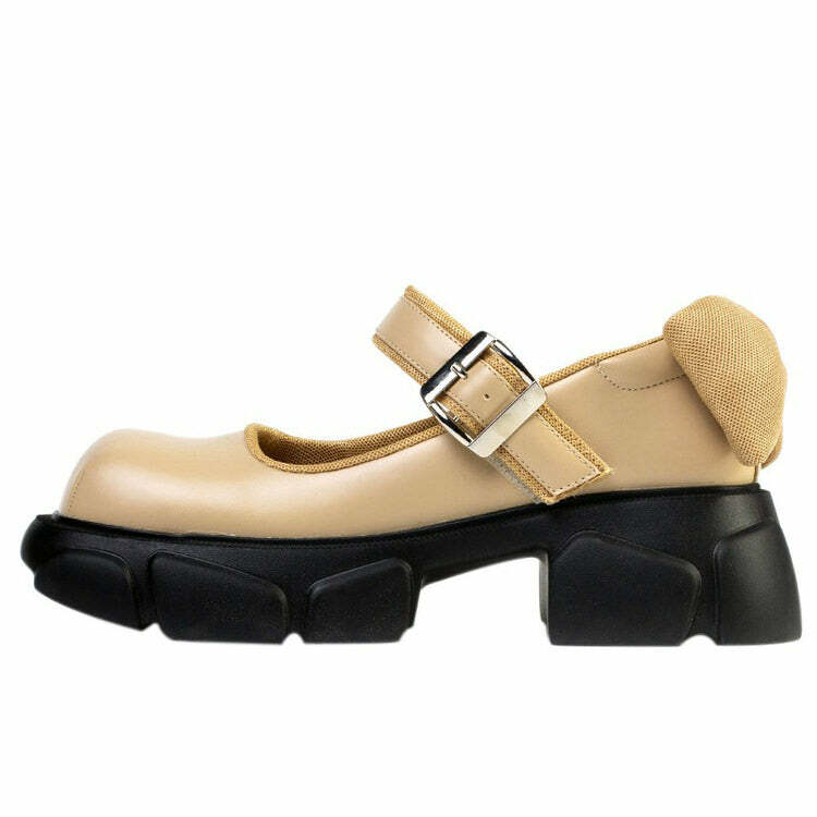 Chunky Platform Mary Jane Sandals - Y2K Fashion Must-Have Footwear