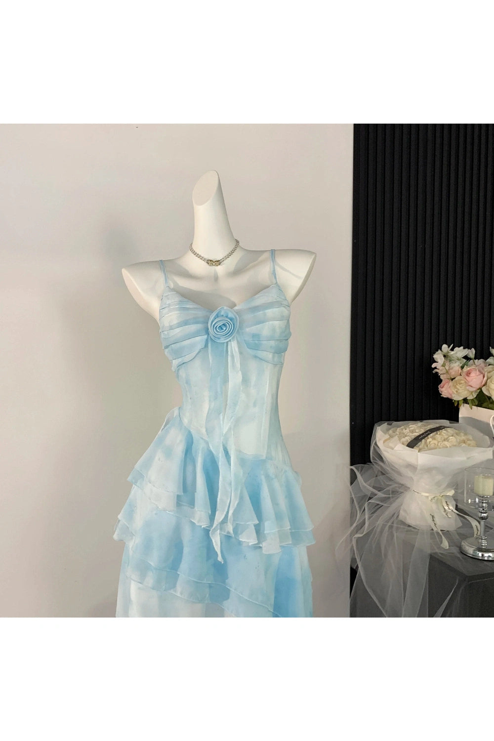 Cloud Dream Layered Dress - Embrace Y2K Fashion with 2000s Aesthetic