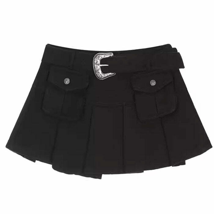 Coastal Cowgirl Cargo Skirt - Y2K Fashion Meets 2000s Style Trends