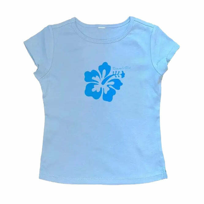 Coconut Girl Aesthetic Y2K Baby Tee - Trendy 2000s Fashion Top