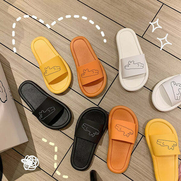 Comfy Cute Y2K Fashion Slippers - Trendy 2000s Style Footwear