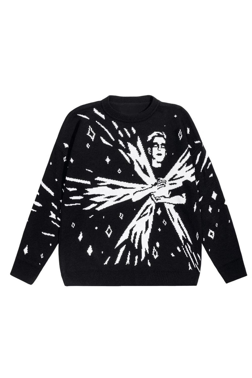 Cosmic Vision Y2K Graphic Sweater - Trendy 2000s Style Clothing