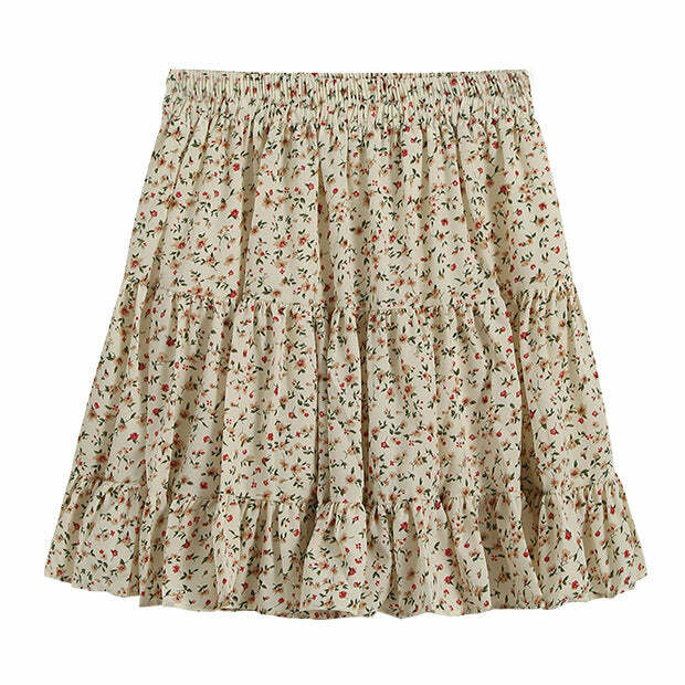 Cottage Calling Y2K Floral Skirt - Embrace 2000s Fashion Aesthetic