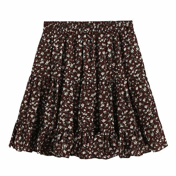 Cottage Calling Y2K Floral Skirt - Embrace 2000s Fashion Aesthetic