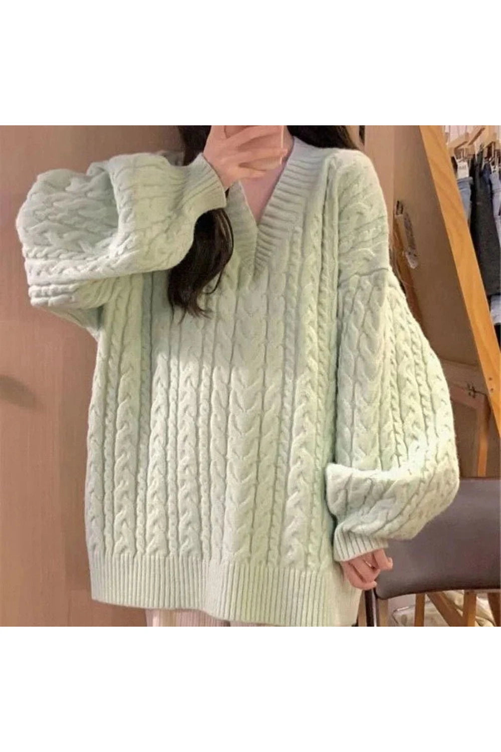 Cozy Chunky Knit Sweater - Embrace Y2K Fashion & 2000s Style Trends