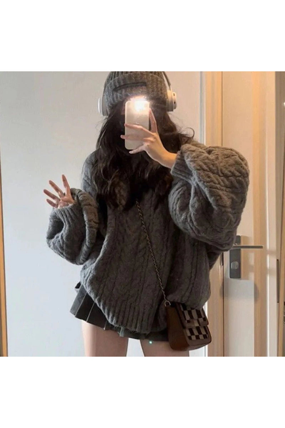 Cozy Chunky Knit Sweater - Embrace Y2K Fashion & 2000s Style Trends