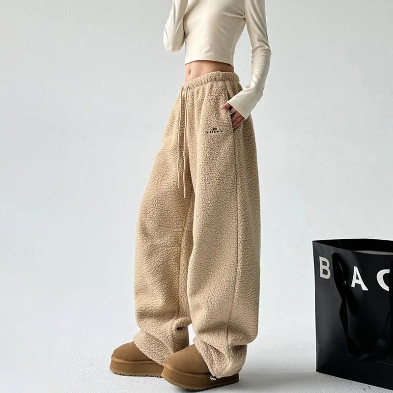 Cozy Cloud Fleece Pants - Y2K Fashion Essential for Ultimate Comfort