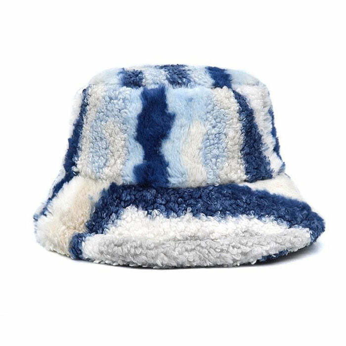 Cozy Days Y2K Fuzzy Bucket Hat - Trendy 2000s Style Accessory