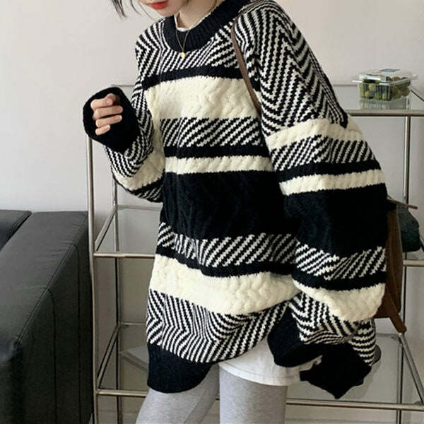 Cozy Grandma Sweater: Embrace Y2K Fashion with Vintage 2000s Style