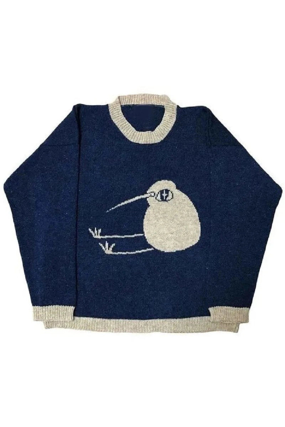 Cozy Kiwi Bird Sweater - Y2K Fashion Essential for 2000s Style Lovers