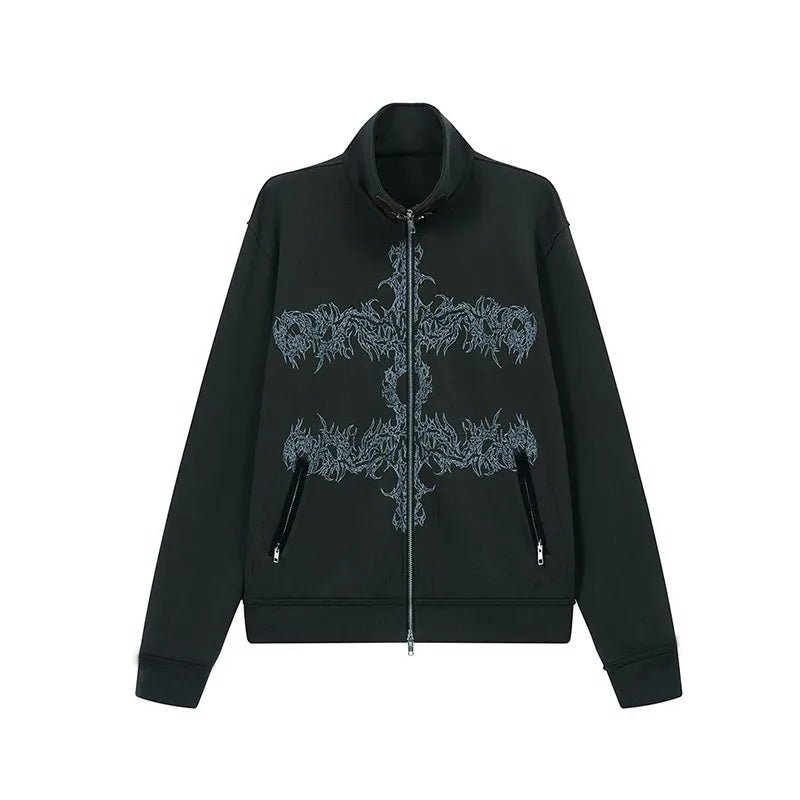 Cross of Shadows Jacket: Embrace Y2K Fashion with 2000s Style