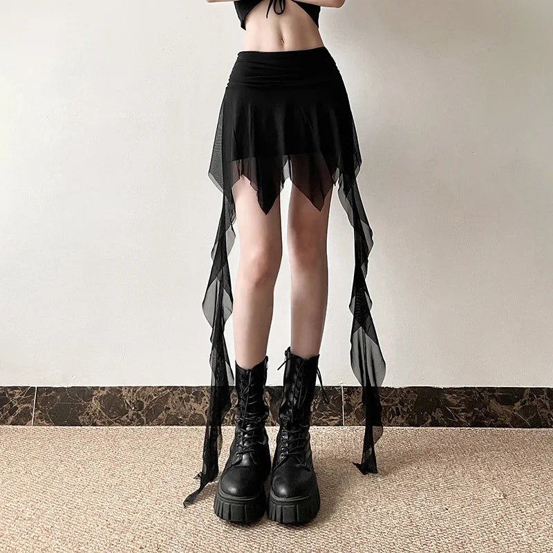 Dark Enchantment Layered Skirt - Y2K Fashion Essential for 2000s Style