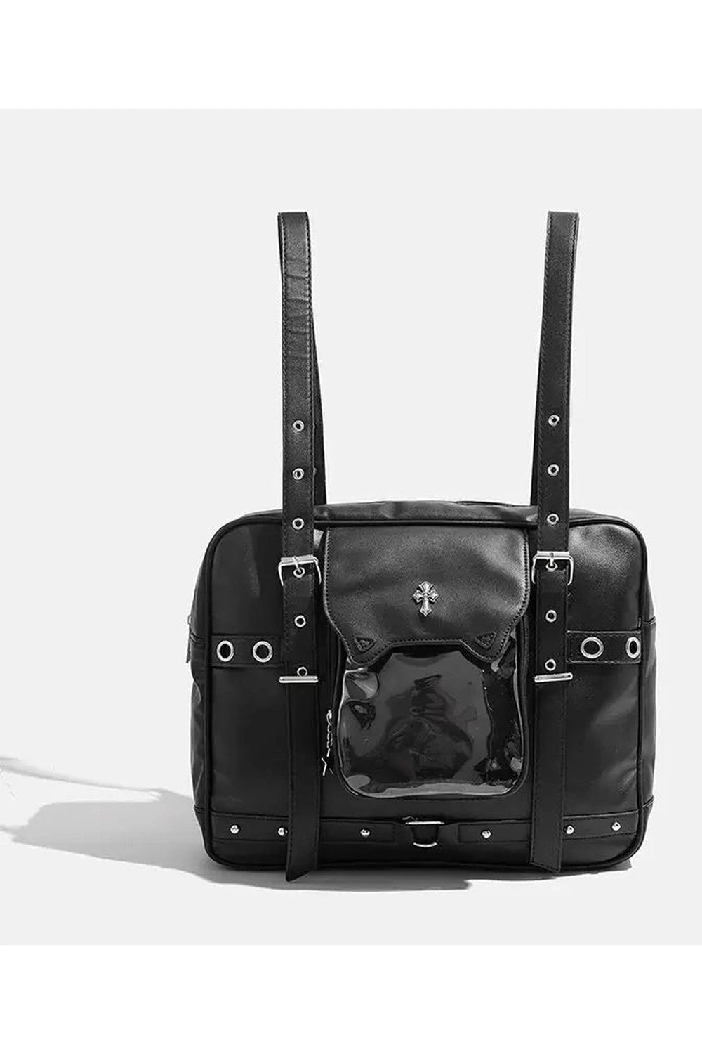 Dark Vortex Strapped Backpack - Y2K Fashion Essential for Trendy Looks