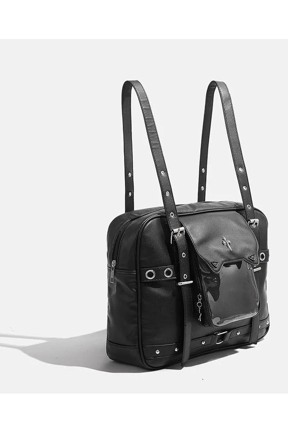 Dark Vortex Strapped Backpack - Y2K Fashion Essential for Trendy Looks