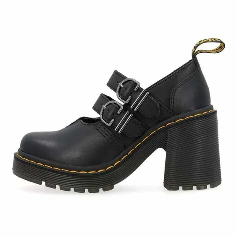 Double Buckle Mary Jane Heels - Y2K Fashion Essential for 2000s Style