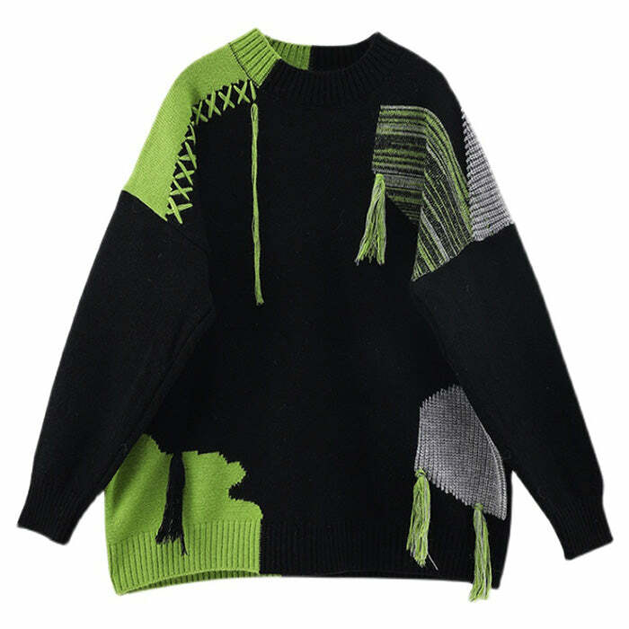 Fairy Grunge Sweater: Embrace Y2K Fashion with 2000s Aesthetic Style