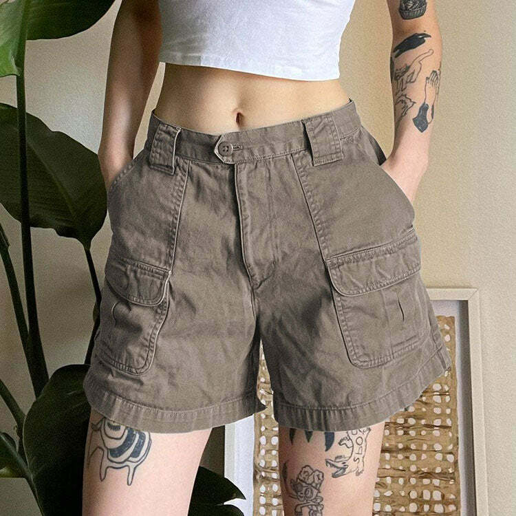 Fairy Grunge Y2K Cargo Shorts - Trendy 2000s Style for Unique Outfits