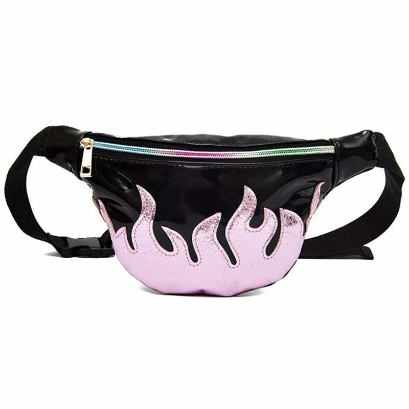 Flamin' Fanny Pack: Trendy Y2K Fashion Accessory for Iconic 2000s Style