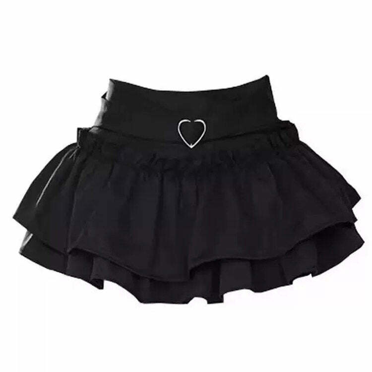 Flirty Babe Ruffle Skirt - Y2K Fashion Must-Have for Trendy Outfits