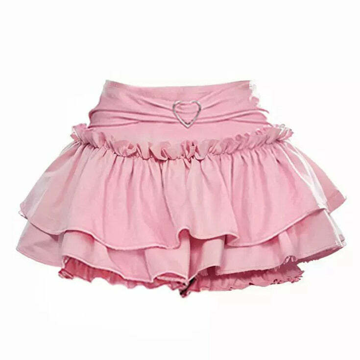 Flirty Babe Ruffle Skirt - Y2K Fashion Must-Have for Trendy Outfits