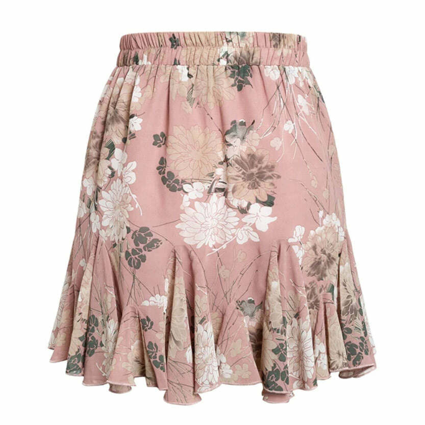 Flora Mini Skirt - Y2K Fashion Essential for Trendy 2000s Style