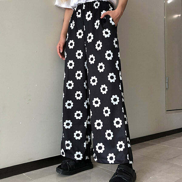 Flower Power Y2K Pants: Embrace 2000s Fashion with Retro Vibes