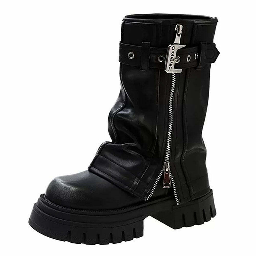 Forbidden Girlfriend Chunky Boots: Embrace Y2K Fashion & 2000s Style