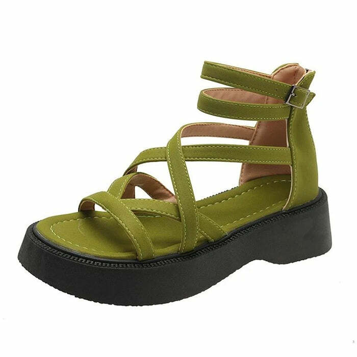 Goblincore Platform Sandals: Embrace Y2K Fashion with 2000s Style