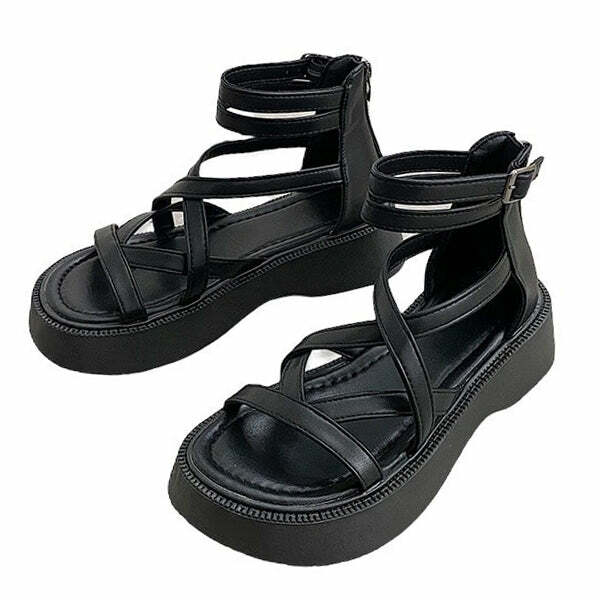 Goblincore Platform Sandals: Embrace Y2K Fashion with 2000s Style