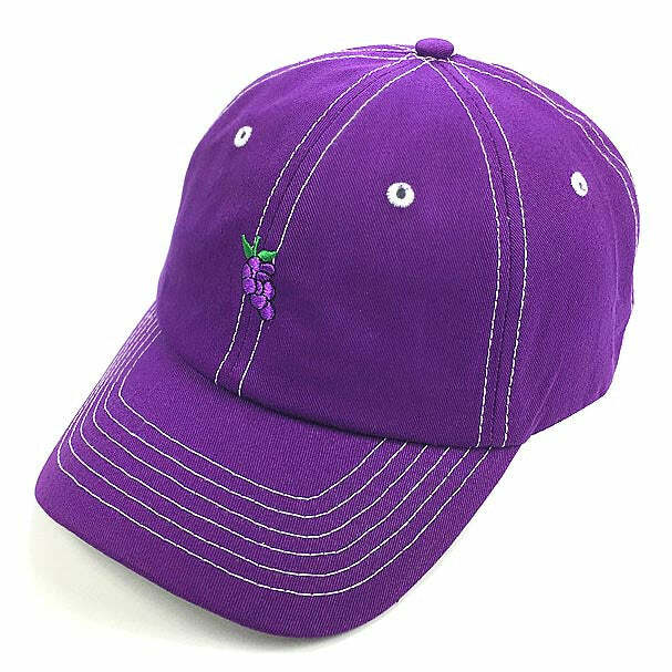 Grape Baseball Cap - Y2K Fashion Essential for Trendy Outfits