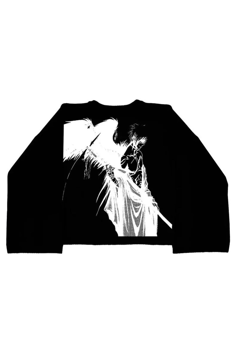 Grim Reaper Shadow Sweater - Y2K Aesthetic 2000s Fashion Essential