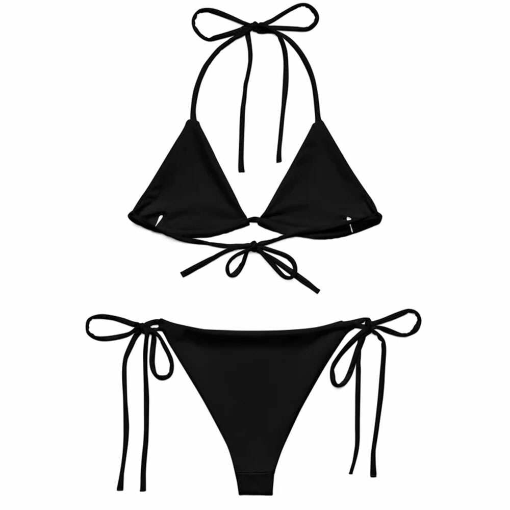 Grunge-Inspired Y2K Bikini Set: Retro 2000s Fashion for Trendy Looks