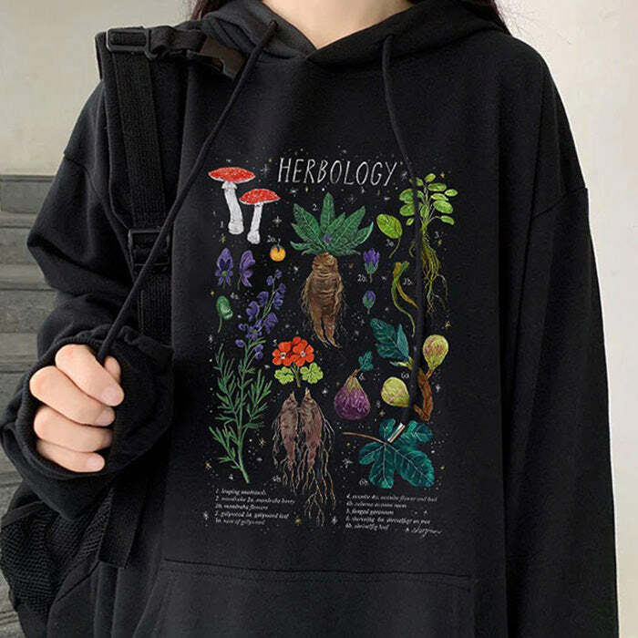 Herbology Hoodie: Embrace Y2K Fashion with 2000s Style and Aesthetic