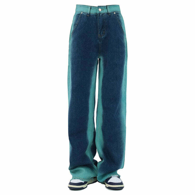 Hit The Charts Y2K Wide Leg Jeans - Iconic 2000s Fashion Style