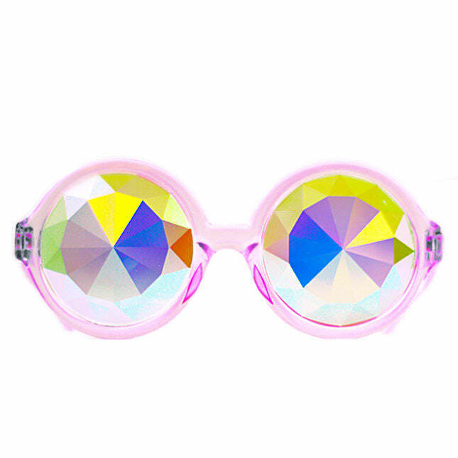 Kaleidoscope Sunglasses: Y2K Fashion Statement for Trendy Outfits