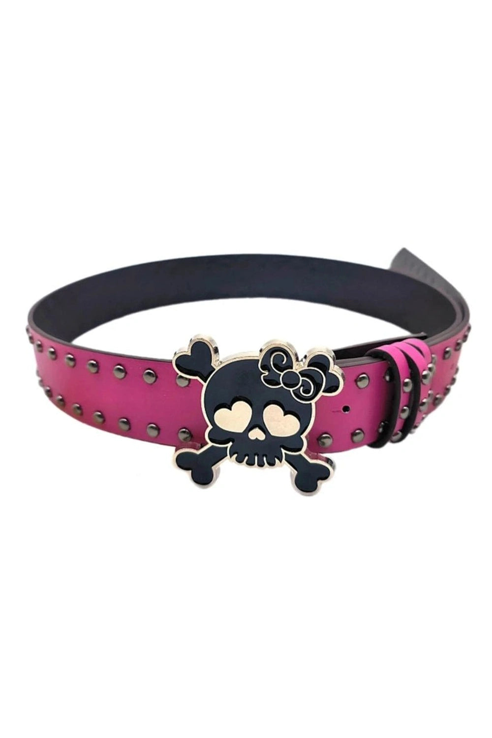 Kawaii Goth Skull Belt - Y2K Fashion Statement for Unique Style