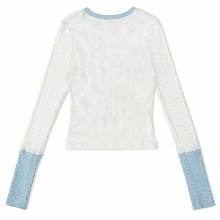 Kitty Long Sleeve Top - Y2K Fashion Aesthetic for Trendy Outfits