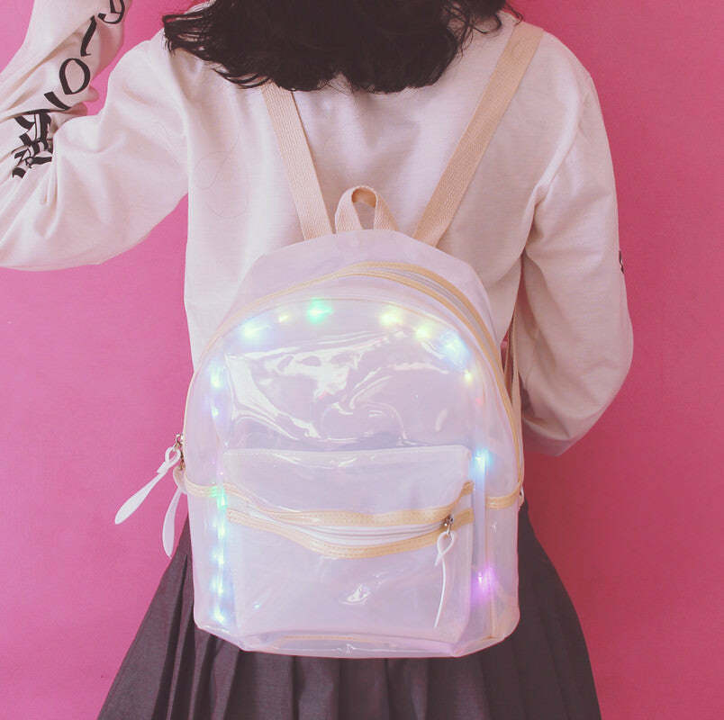 Light Show Backpack: Y2K Fashion Essential for Trendy Outfits