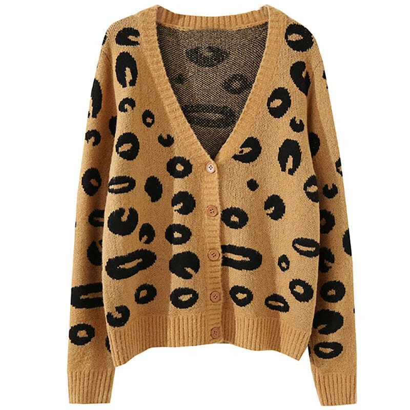 Lola Leopard Cardigan - Trendy Y2K Fashion for Stylish Outfits