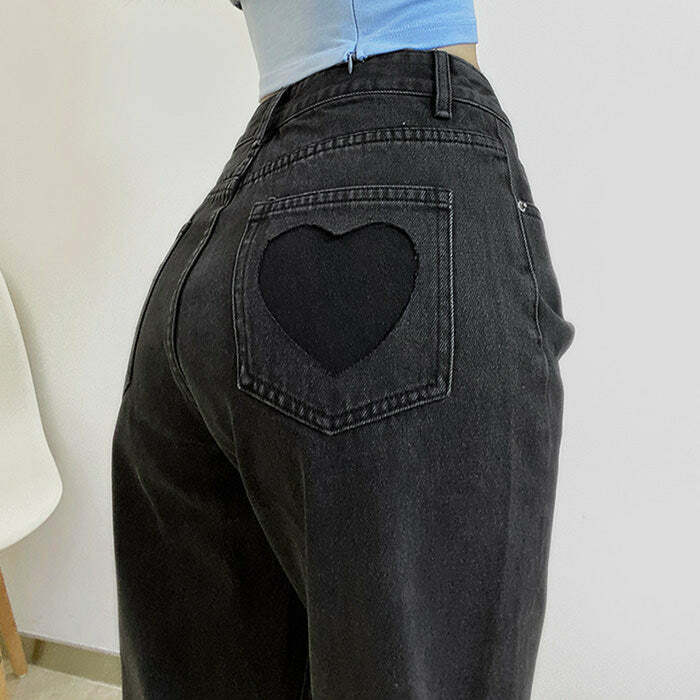 Love Bites Gradient Jeans - Trendy Y2K Fashion for Iconic 2000s Style