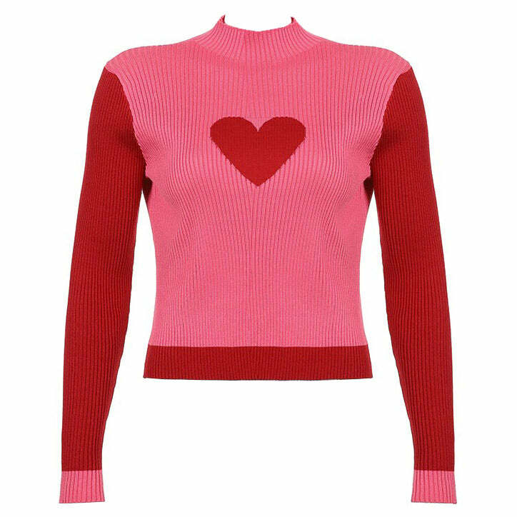 Love Me Tender Y2K Knit Top - Trendy 2000s Style for Effortless Chic